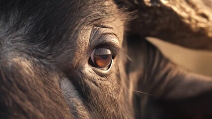 Closeup animal eye - Powered by Adobe