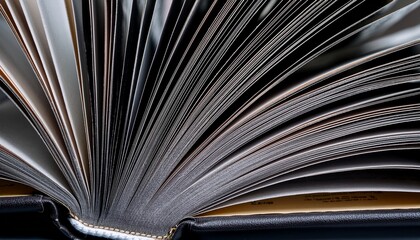 close up of black paper in photo album