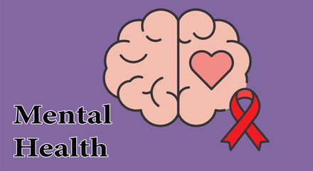 World Mental Health Day 2025 Flat Minimal Poster