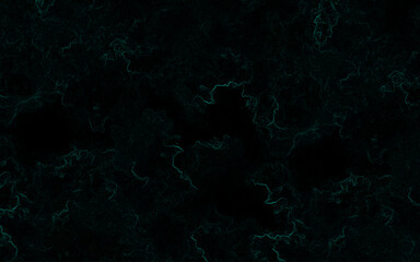 Dark abstract texture with faint glowing teal-green lines forming smoky, cloud-like organic shapes. Mysterious, digital, and atmospheric feel, resembling neon fractals or flowing energy currents