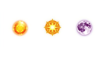 "Glowing mana orb, mystical energy sphere, fantasy design, isolated on white background, PNG cutout."