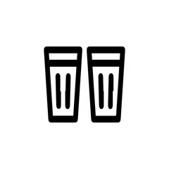 Two drinking glasses icon