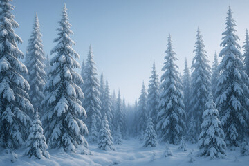 For&ecirc;t bor&eacute;ale enneig&eacute;e