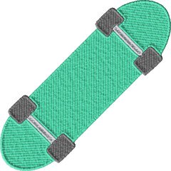 Colorful Embroidered Skateboard Patch