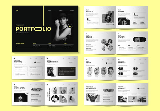 Creative Fashion Portfolio Magazine Layout Design