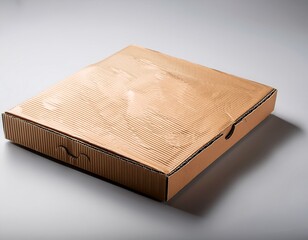 disposable pizza box crafted from corrugated board