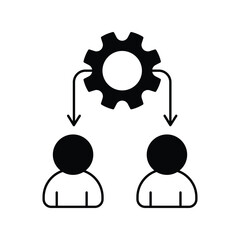 Developing Others icon with white background vector stock illustration