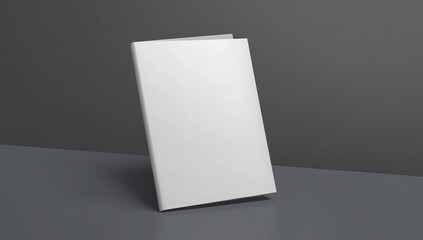 Naklejka premium white magazine on dark background mock up