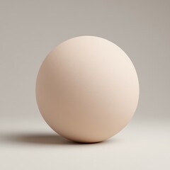 Smooth Abstract Sphere on Neutral Background for Modern Design