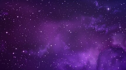 Obraz premium Enchanting Purple Starry Sky: A Celestial Tapestry of Deep Violets, Glimmering Stars, and Nighttime Magic for Dreamy Backdrops