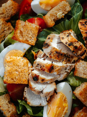 Caesar salad with chicken