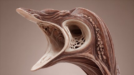 Intricate Anatomy of a Fish Highlighting Internal Structures and Details