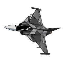 Jas39 Gripen fighter aircraft drawing
