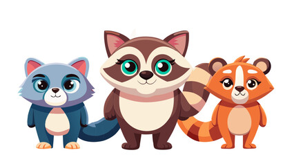 animals, fox,  cartoon, vector, dog, illustration, cat, love, set, baby, teddy, toy, fun, art, cute, pet, brown, heart, funny, character, adorable, kid, valentine