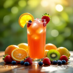 fresh fruit juice