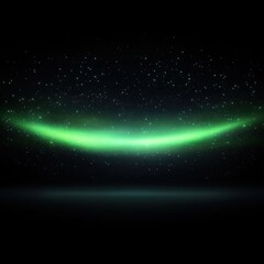 Obraz premium Ethereal Green Aurora with Starry Sky and Dark Background