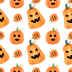 halloween pumpkins pattern 