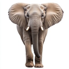 Obraz premium Majestic African Elephant Standing Proudly in Natural Habitat