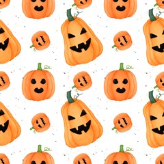 halloween seamless pattern
