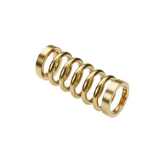 Golden_Shiny_Coil_Spr_IsolatedBackground_Isolated