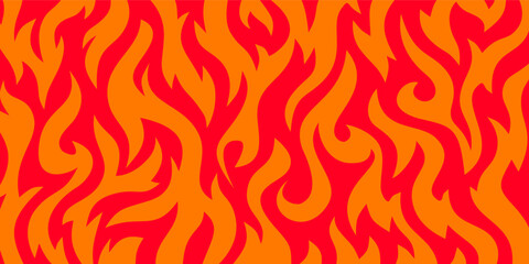 Fire Background. flame Background. long banner fire background. Flame Seamless Pattern. Fire flame seamless pattern. © riansa28