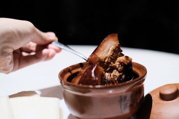 Dongpo braised pork stock photo