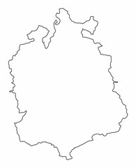 Zurich Canton outline map
