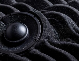 Close-up speaker on soundproofing
