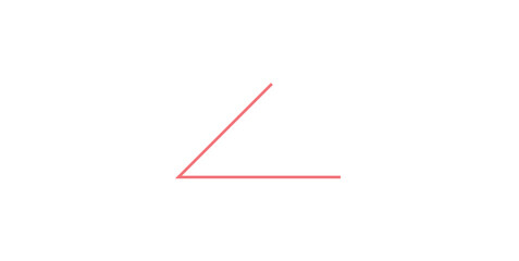 Angles Measure Symbol in Geometry.
