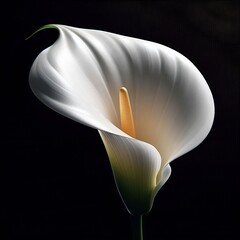 White Calla Lily Flower Journal Paperback: