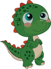 A cute cartoon baby Dinosaur 