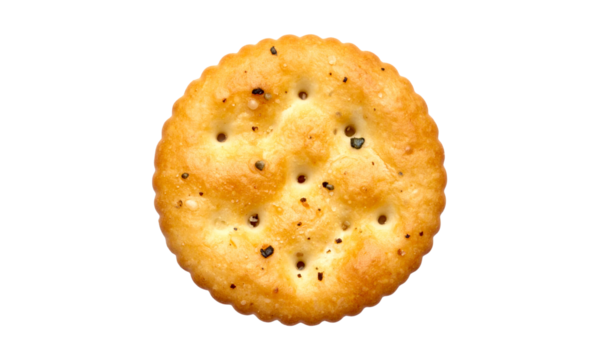 Plain cracker menu waiting for tuna to be put on top