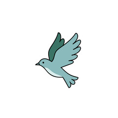 Flying Pigeon Bird Illustration 