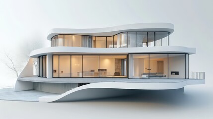 design smooth gradient for rotating house renovation plan