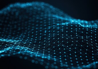 Abstract Blue Geometric Network