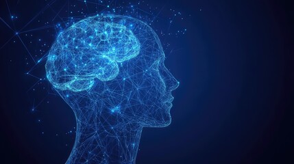 wellness blueprint of an abstract mental health icon visualization