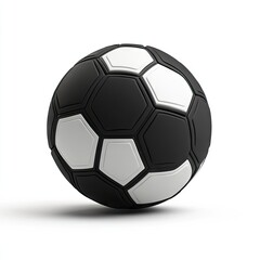 Fototapeta premium Black and white soccer ball