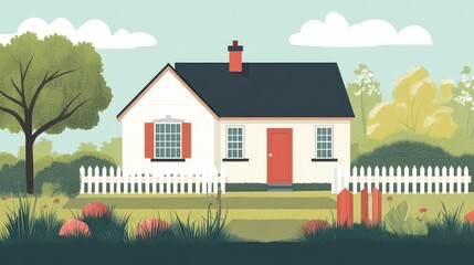 fodesign zooming in on a clean country cottage infographic