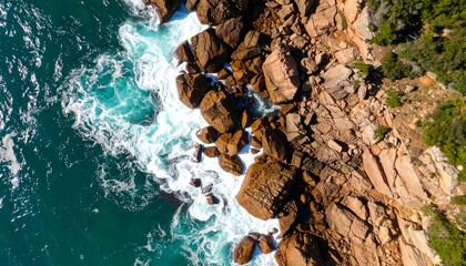 Coastal rocks and waves (1)