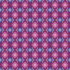 seamless geometric pattern, A purple-pink pattern with layered diamond shapes in cool tones.