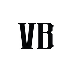 VB monogram logo design letter text name symbol monochrome logotype alphabet character simple logo