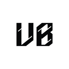 VB monogram logo design letter text name symbol monochrome logotype alphabet character simple logo