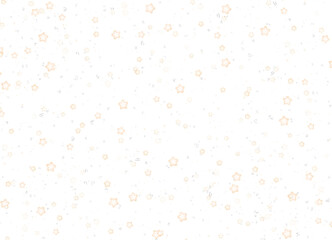 Festive christmas confetti dust particles fall seamless shining stars glittering Bokeh with snowflakes on transparent background 