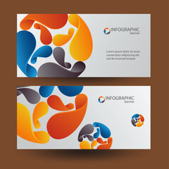 Business-digital-horizontal-banners-with-colorful-cycle-blades