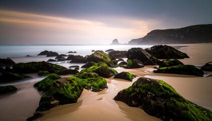 Coastal rocks at sunrise