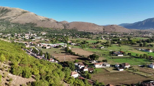 drone vista sul vallo di diano, Salerno, Italia