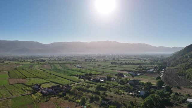 drone vista sul vallo di diano, Salerno, Italia