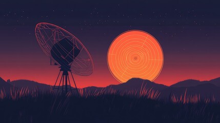 graphics minimal style radar animation
