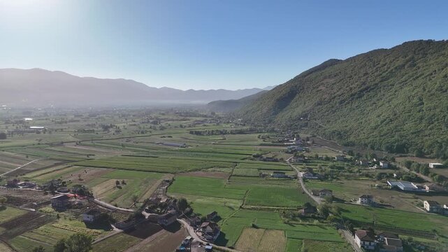 drone vista sul vallo di diano, Salerno, Italia