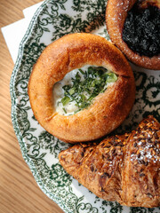 Assorted baked goods with fillings
